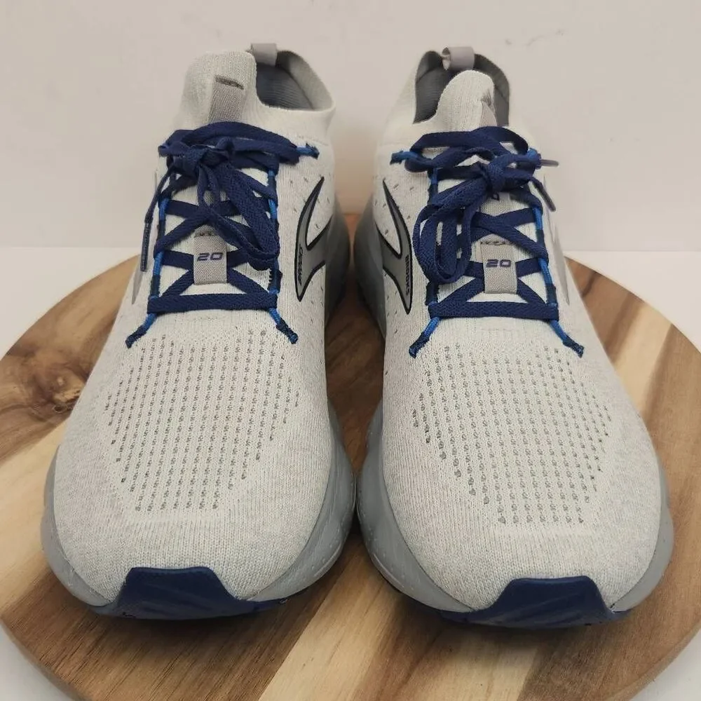 Brooks Mens Glycerin StealthFit 20 Running Shoes Gray Blue Size 11.5